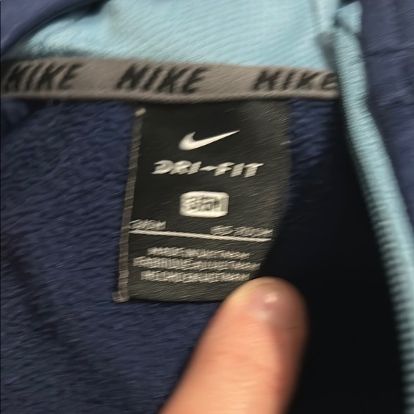 Nike Kids Navy Blue Hoodie Jacket - Picture 2 of 5